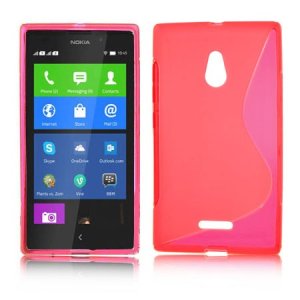 CUSTODIA GEL TPU SILICONE DOUBLE per NOKIA XL COLORE ROSA