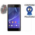 PELLICOLA PROTEGGI DISPLAY ANTI IMPRONTA per SONY XPERIA Z2 CONFEZIONE 2 PEZZI