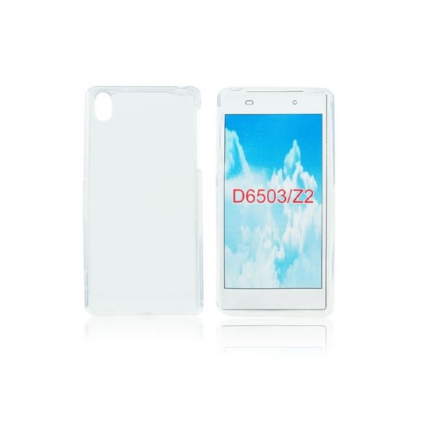 CUSTODIA GEL TPU SILICONE per SONY XPERIA Z2 COLORE BIANCO TRASPARENTE