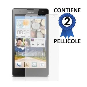 PELLICOLA PROTEGGI DISPLAY per HUAWEI ASCEND G740, ORANGE YUMO CONFEZIONE 2 PEZZI