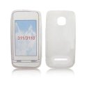 CUSTODIA GEL TPU SILICONE LUCIDA per NOKIA ASHA 311 COLORE BIANCO