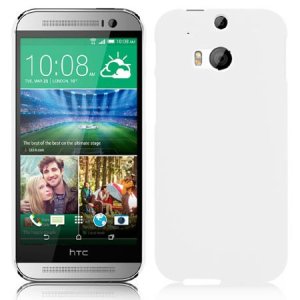 CUSTODIA BACK RIGIDA per HTC ONE 2 ( M8 ), ONE M8s COLORE BIANCO