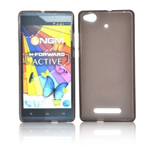 CUSTODIA GEL TPU SILICONE per NGM FORWARD ACTIVE COLORE NERO TRASPARENTE