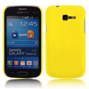 CUSTODIA BACK RIGIDA per SAMSUNG S7390 GALAXY FRESH, S7390 GALAXY TREND LITE COLORE GIALLO