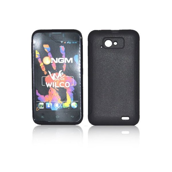 CUSTODIA GEL TPU SILICONE per NGM WEMOVE WILCO COLORE NERO