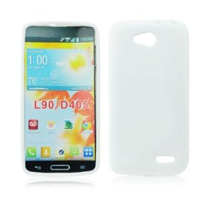 CUSTODIA GEL TPU SILICONE DOUBLE per LG L90 DUAL D410 COLORE BIANCO