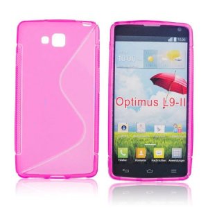 CUSTODIA GEL TPU SILICONE DOUBLE per LG OPTIMUS L9 II, D605 COLORE ROSA