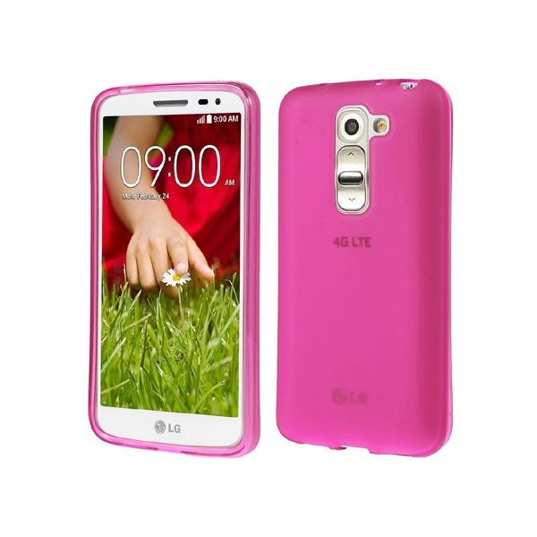 CUSTODIA GEL TPU SILICONE per LG G2 MINI COLORE ROSA