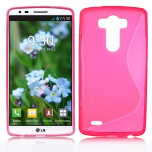 CUSTODIA GEL TPU SILICONE DOUBLE per LG G3 D850, D855, LS990 COLORE ROSA