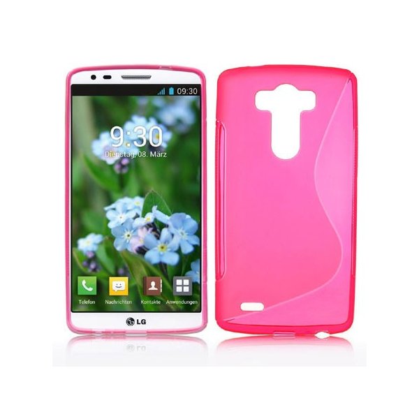 CUSTODIA GEL TPU SILICONE DOUBLE per LG G3 D850, D855, LS990 COLORE ROSA