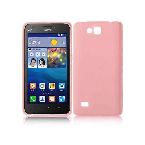 CUSTODIA GEL TPU SILICONE per HUAWEI ASCEND G620, C8816 COLORE ROSA (NO G620 4G)