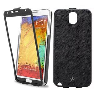 CUSTODIA FLIP VERTICALE ULTRA SLIM per SAMSUNG N9000 GALAXY NOTE 3 CON FINESTRA GRANDE COLORE NERO DOLCE VITA BLISTER