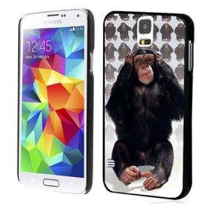 CUSTODIA BACK RIGIDA IN 3D per SAMSUNG G900F GALAXY S5, GALAXY S5 NEO G903F, GALAXY S5 PLUS FANTASIA SCIMMIA