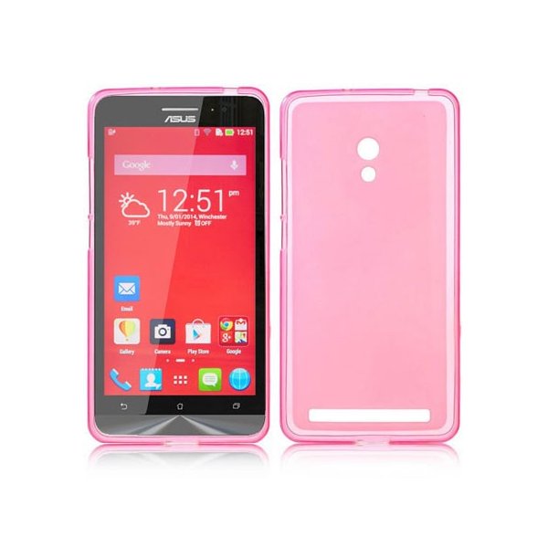 CUSTODIA GEL TPU SILICONE per ASUS ZENFONE 6 COLORE ROSA