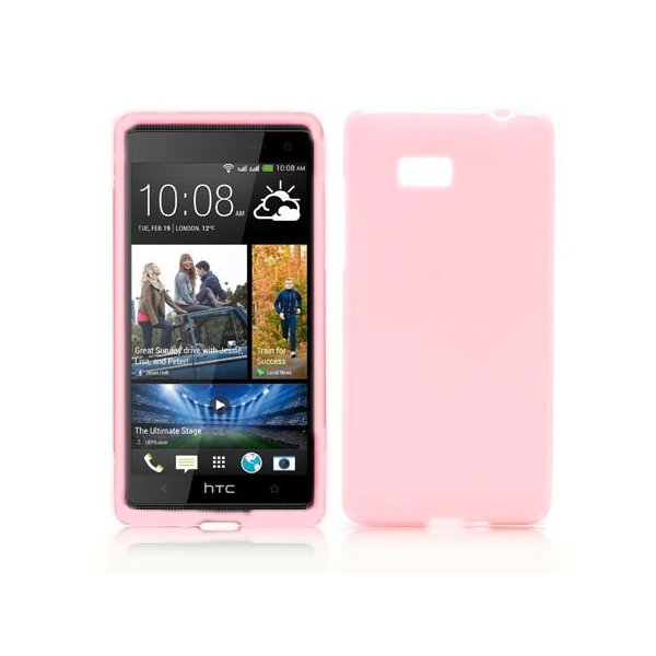 CUSTODIA GEL TPU SILICONE per HTC DESIRE 600 COLORE ROSA