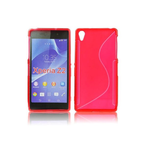 CUSTODIA GEL TPU SILICONE DOUBLE per SONY XPERIA Z2 COLORE ROSSO