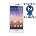 PELLICOLA PROTEGGI DISPLAY per HUAWEI ASCEND P7 CONFEZIONE 2 PEZZI