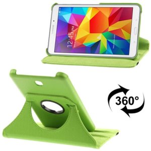 CUSTODIA BOOK PELLE GIREVOLE per SAMSUNG GALAXY TAB 4 7.0, SM-T230, 7" POLLICI CON STAND E CHIUSURA ELASTICO COLORE VERDE