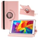 CUSTODIA BOOK GIREVOLE per SAMSUNG T330 GALAXY TAB 4 8.0" POLLICI CON STAND E CHIUSURA ELASTICO COLORE ROSA