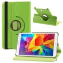 CUSTODIA BOOK GIREVOLE per SAMSUNG T330 GALAXY TAB 4 8.0" POLLICI CON STAND E CHIUSURA ELASTICO COLORE VERDE