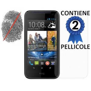 PELLICOLA PROTEGGI DISPLAY ANTI IMPRONTA per HTC DESIRE 310 CONFEZIONE 2 PEZZI