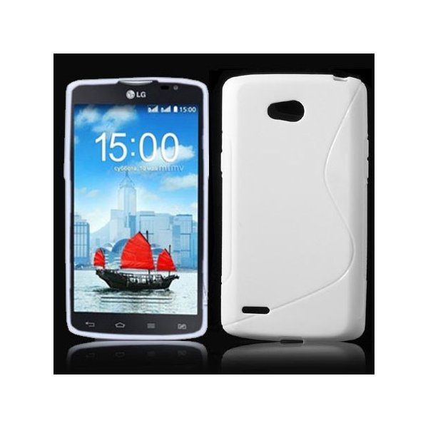 CUSTODIA GEL TPU SILICONE DOUBLE per LG L80 DUAL, D380 COLORE BIANCO