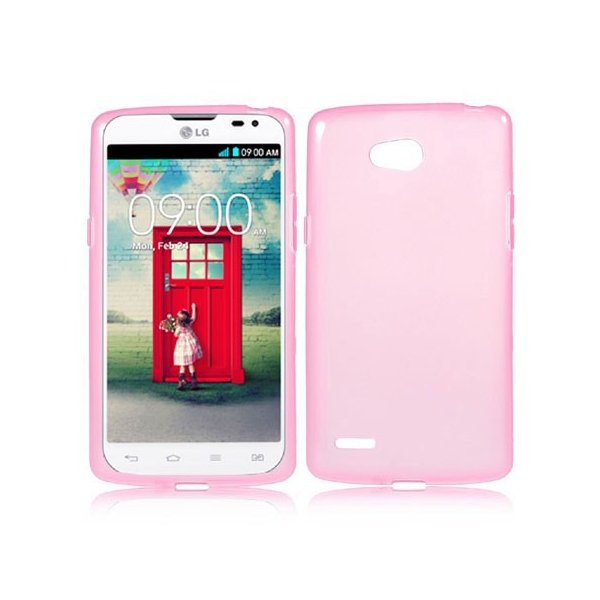 CUSTODIA GEL TPU SILICONE per LG L80 DUAL, D380 COLORE ROSA