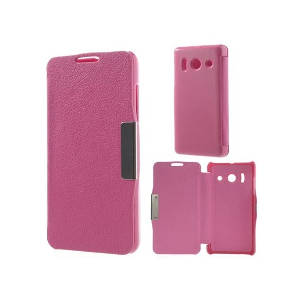 CUSTODIA FLIP ORIZZONTALE per HUAWEI ASCEND Y300, U8833 COLORE ROSA