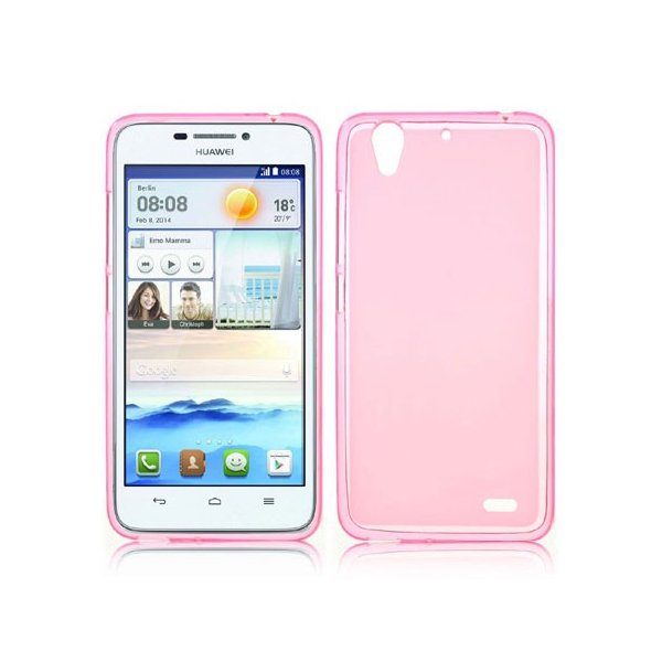 CUSTODIA GEL TPU SILICONE per HUAWEI ASCEND G630 COLORE ROSA