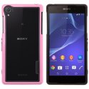 CUSTODIA BUMPER GEL TPU SILICONE SEMI-RIGIDO per SONY XPERIA Z2 COLORE NERO - ROSA