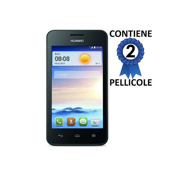 PELLICOLA PROTEGGI DISPLAY per HUAWEI ASCEND Y330 CONFEZIONE 2 PEZZI