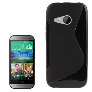 CUSTODIA GEL TPU SILICONE DOUBLE per HTC ONE 2 MINI, M8 MINI COLORE NERO