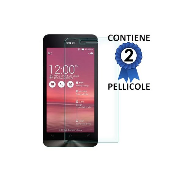 PELLICOLA PROTEGGI DISPLAY per ASUS ZENFONE 5 (NO LTE) A501CG, A500CG, A500KL CONFEZIONE 2 PEZZI