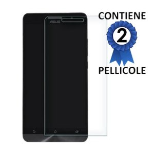 PELLICOLA PROTEGGI DISPLAY per ASUS ZENFONE 6 CONFEZIONE 2 PEZZI