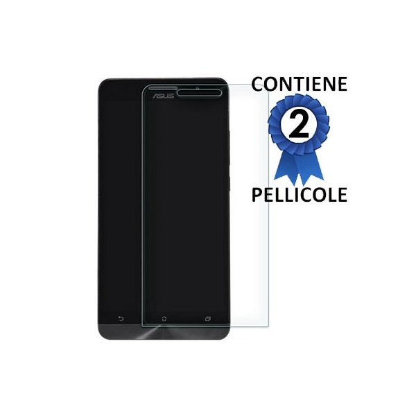 PELLICOLA PROTEGGI DISPLAY per ASUS ZENFONE 6 CONFEZIONE 2 PEZZI