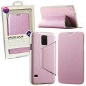 CUSTODIA FLIP ORIZZONTALE PELLE per SAMSUNG G900F GALAXY S5, S5 NEO CON STAND COLORE ROSA ALTA QUALITA' KALAIDENG SWIFT