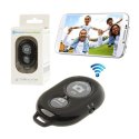 TELECOMANDO BLUETOOTH AUTOSCATTO FOTOCAMERA PER ANDROID E IOS FINO A 10MT COLORE NERO SEGUE COMPATIBILITA'...