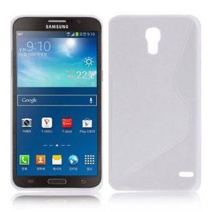 CUSTODIA GEL TPU SILICONE DOUBLE per SAMSUNG G910S GALAXY ROUND COLORE BIANCO