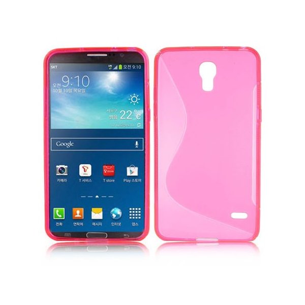 CUSTODIA GEL TPU SILICONE DOUBLE per SAMSUNG G910S GALAXY ROUND COLORE ROSA