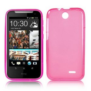 CUSTODIA GEL TPU SILICONE per HTC DESIRE 310 COLORE ROSA