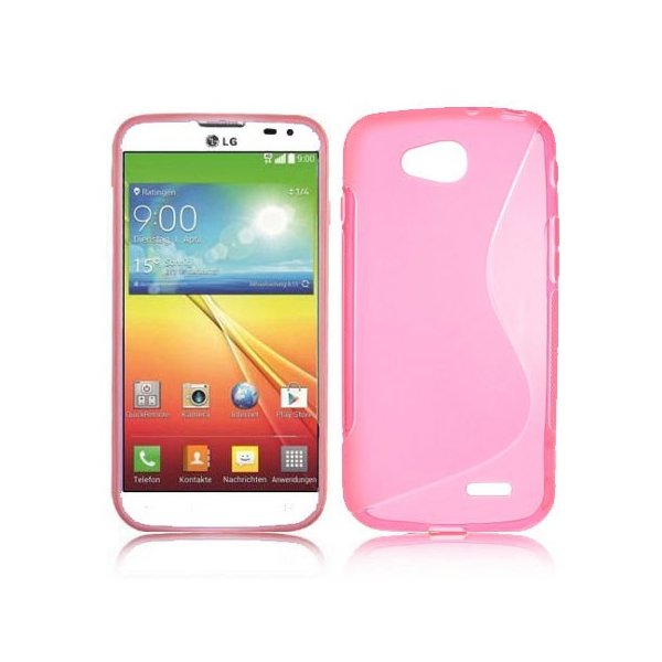 CUSTODIA GEL TPU SILICONE DOUBLE per LG L90 DUAL D410 COLORE ROSA