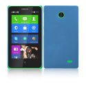 CUSTODIA BACK RIGIDA per NOKIA X, X+ COLORE BLU