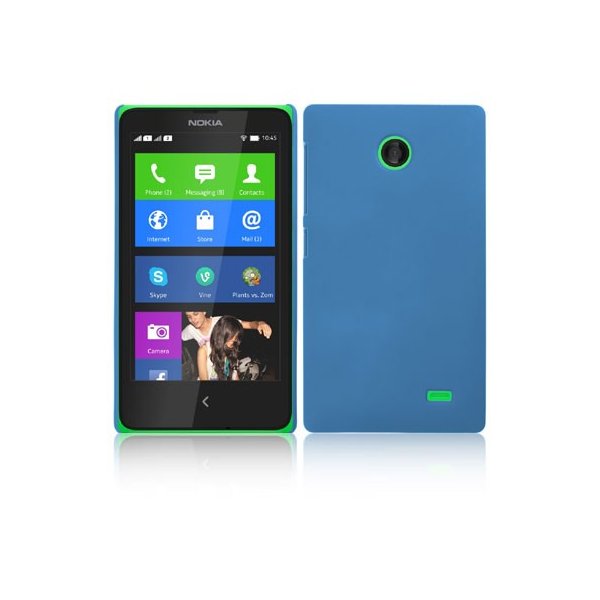 CUSTODIA BACK RIGIDA per NOKIA X, X+ COLORE BLU