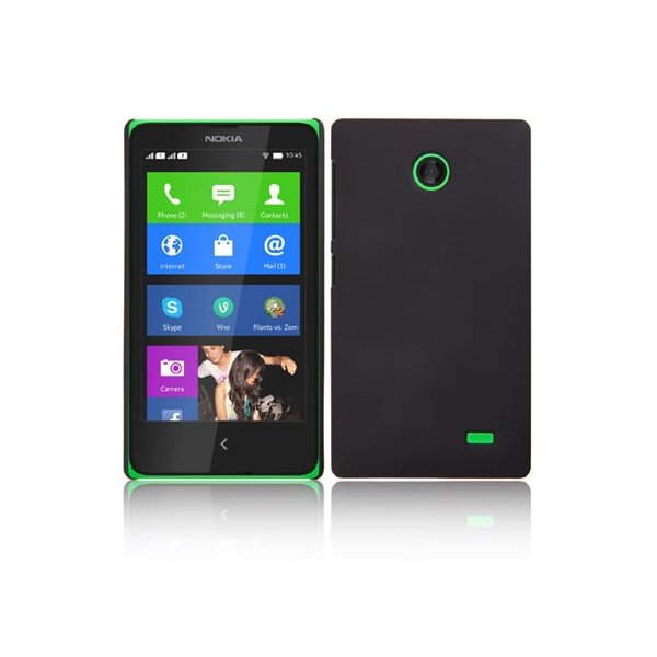 CUSTODIA BACK RIGIDA per NOKIA X, X+ COLORE NERO