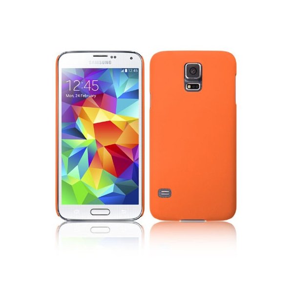 CUSTODIA BACK RIGIDA per SAMSUNG G900F GALAXY S5, GALAXY S5 NEO G903F, GALAXY S5 PLUS COLORE ARANCIONE