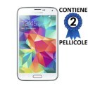 PELLICOLA PROTEGGI DISPLAY per SAMSUNG G800 GALAXY S5 MINI CONFEZIONE 2 PEZZI