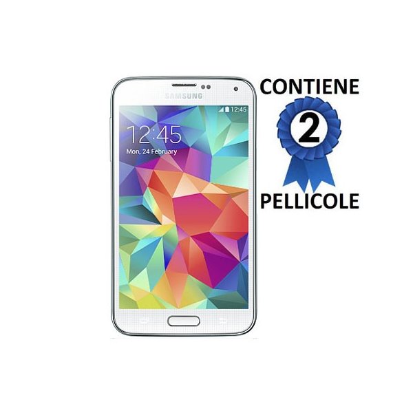 PELLICOLA PROTEGGI DISPLAY per SAMSUNG G800 GALAXY S5 MINI CONFEZIONE 2 PEZZI