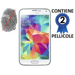 PELLICOLA PROTEGGI DISPLAY ANTI IMPRONTA per SAMSUNG G800 GALAXY S5 MINI CONFEZIONE 2 PEZZI