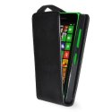 CUSTODIA FLIP VERTICALE PELLE per NOKIA X, X+ COLORE NERO