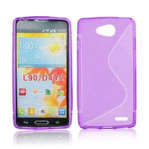 CUSTODIA GEL TPU SILICONE DOUBLE per LG L90 DUAL D410 COLORE VIOLA